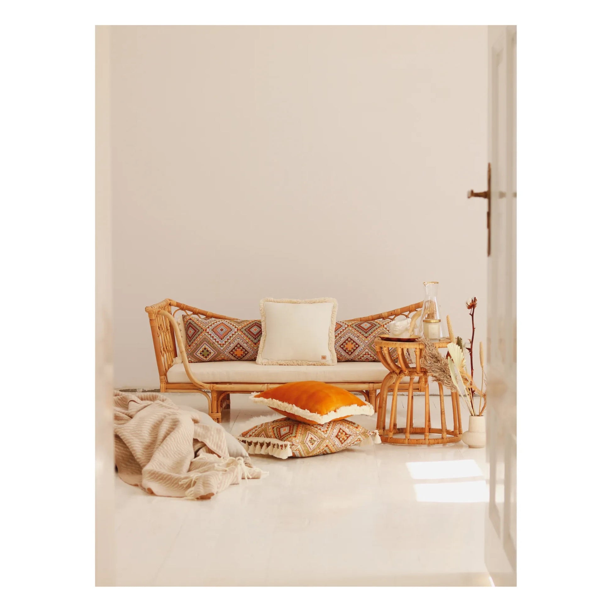 Moi Mili - Boho cushion | Honey