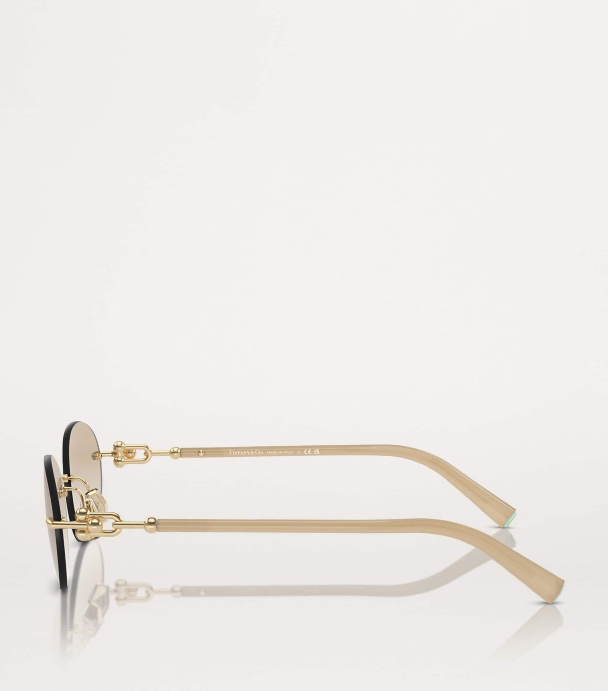 Tiffany & Co. Gold Metal Sunglasses