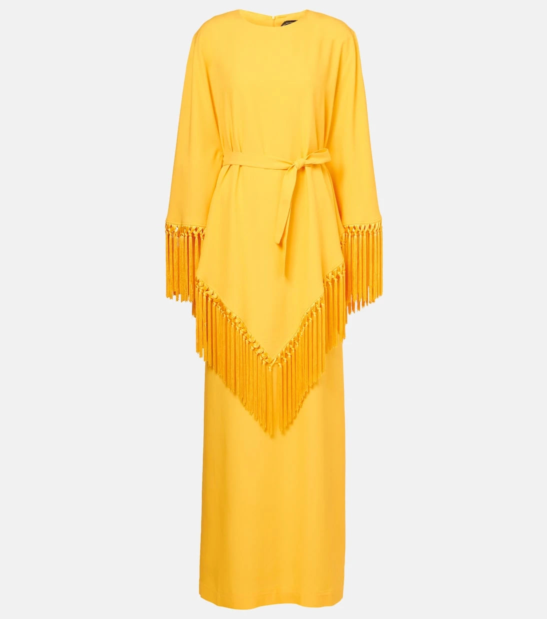 Taller Marmo - Fringed crêpe cady kaftan