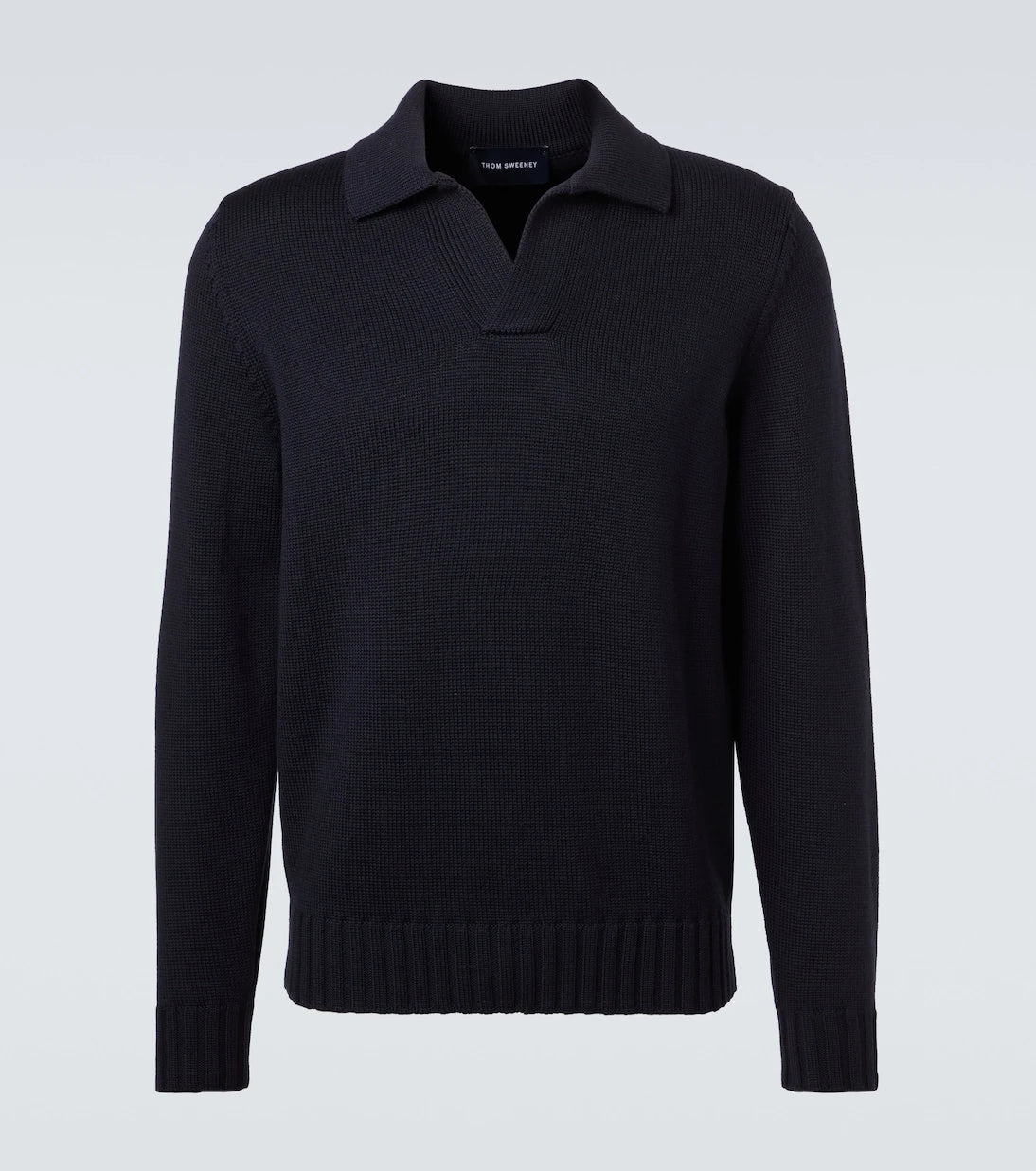Thom Sweeney - Wool polo sweater
