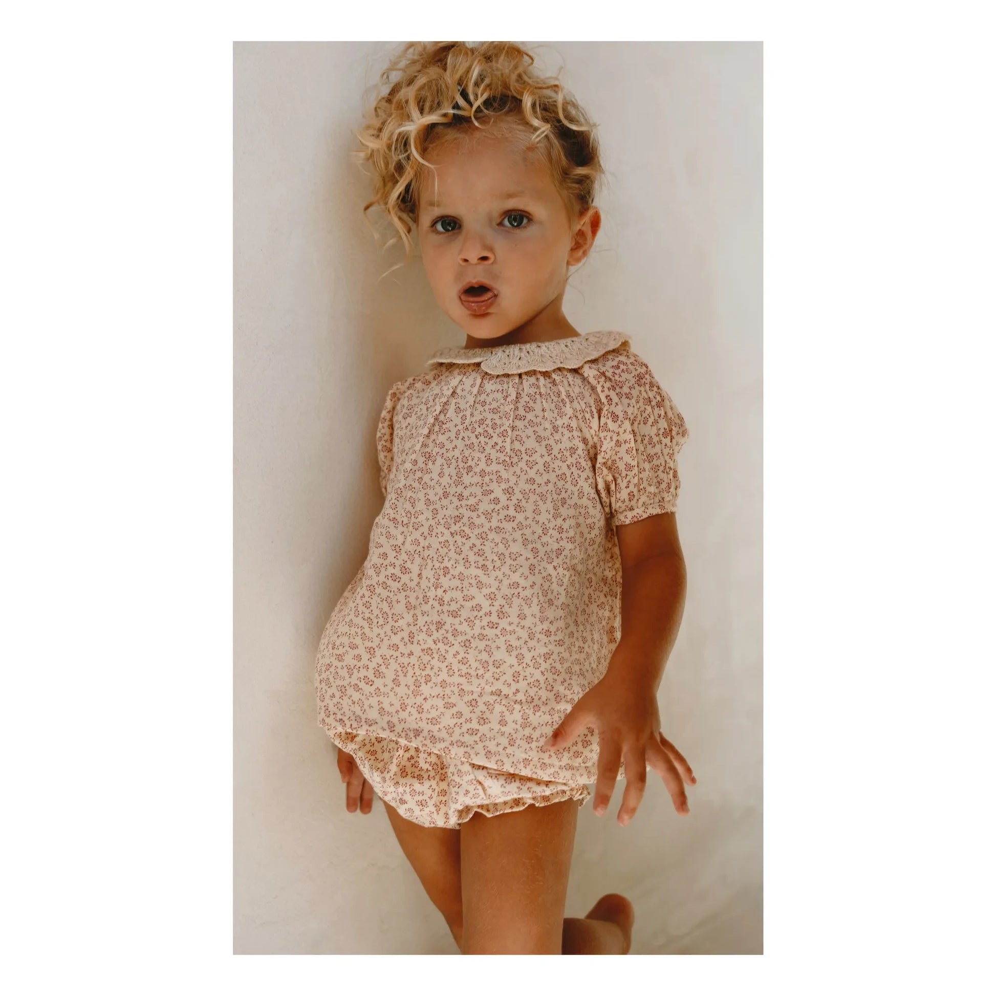 Lilinoa - Blouse Crochet collar Charlotte Liberty | Ecru