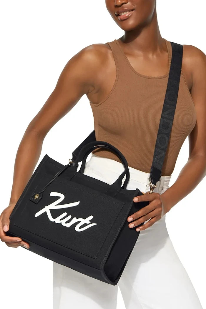 Kurt Geiger London чанта tote дамска от памук