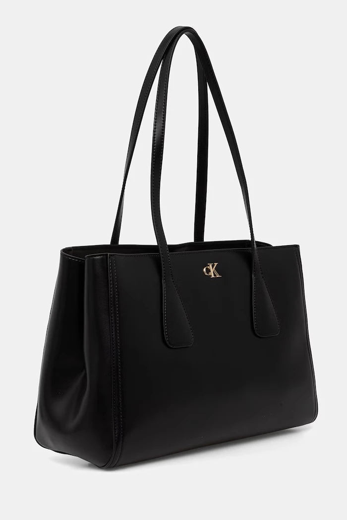 Calvin Klein suni deri kadın alışveriş çantası