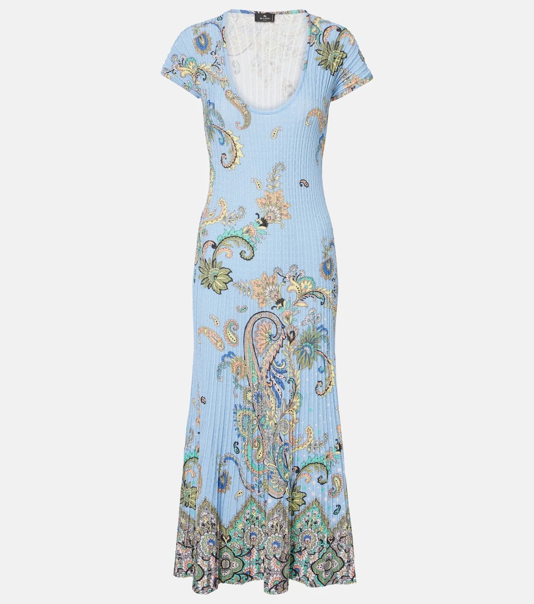 Etro - Printed cotton-blend midi dress