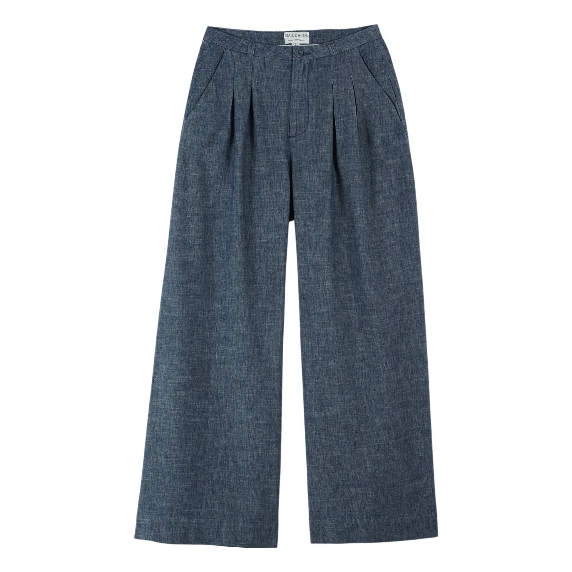 Emile et Ida - Linen and cotton pants | Navy blue