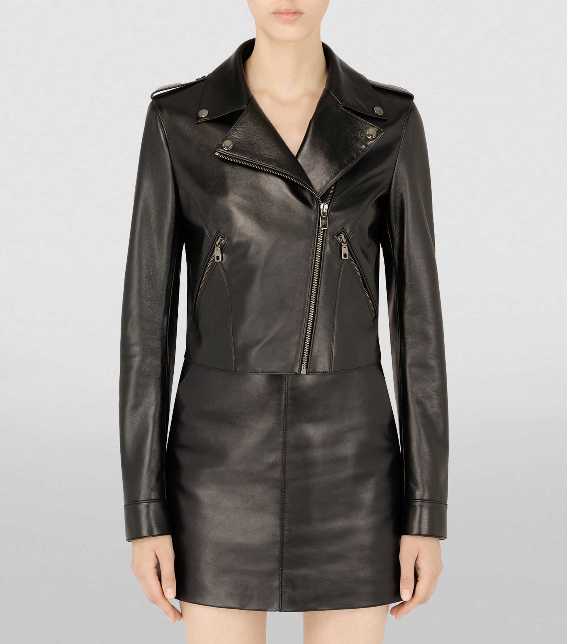 Dolce & Gabbana Multi Leather Biker Jacket