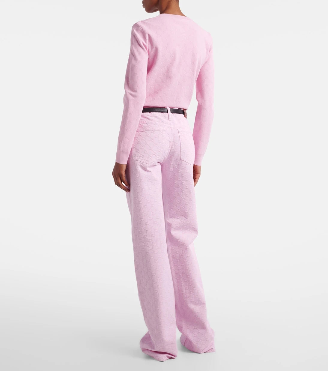 Gucci - جينز مستقيم بجاكار GG