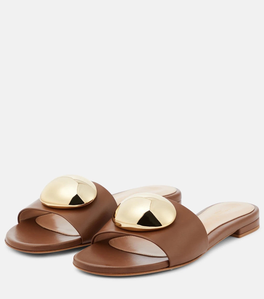 Gianvito Rossi - حذاء ميول Sphera من الجلد المزين
