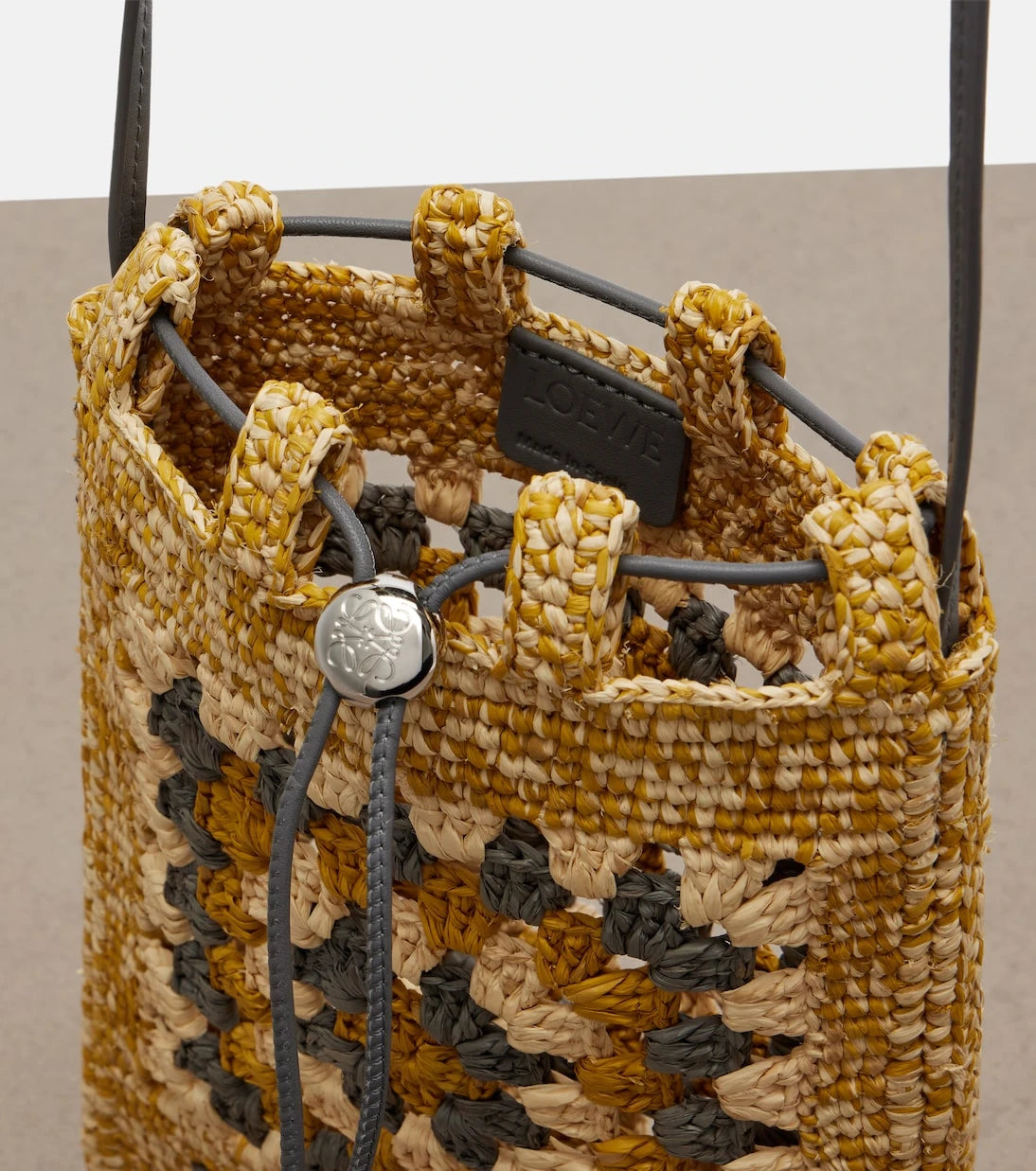 Loewe - Paula's Ibiza raffia pouch with strap