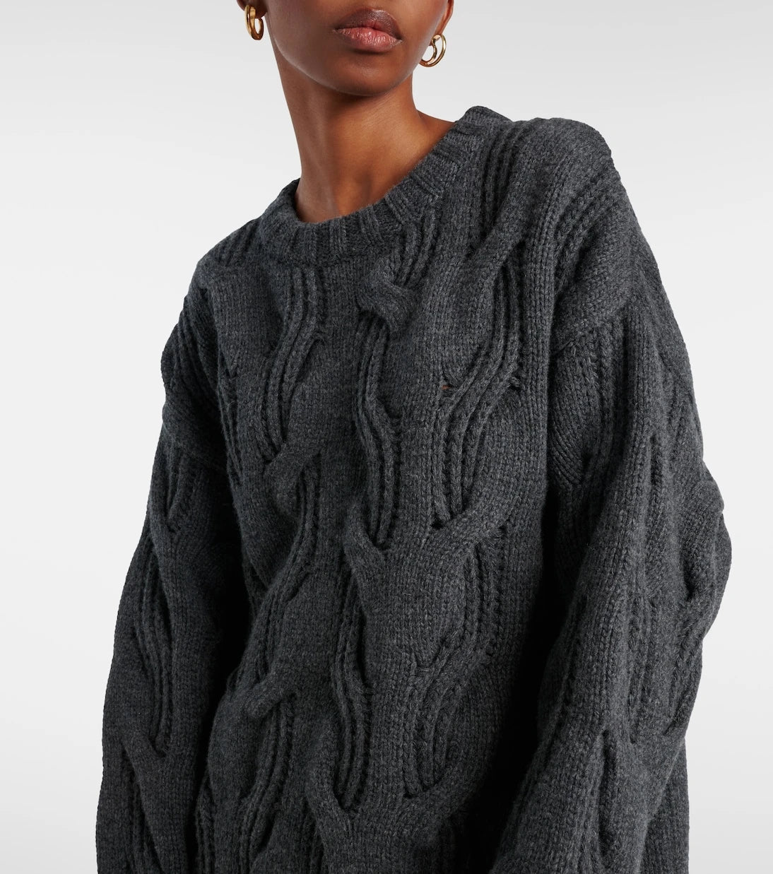 Bottega Veneta - Saç Örgülü Yün Kazak