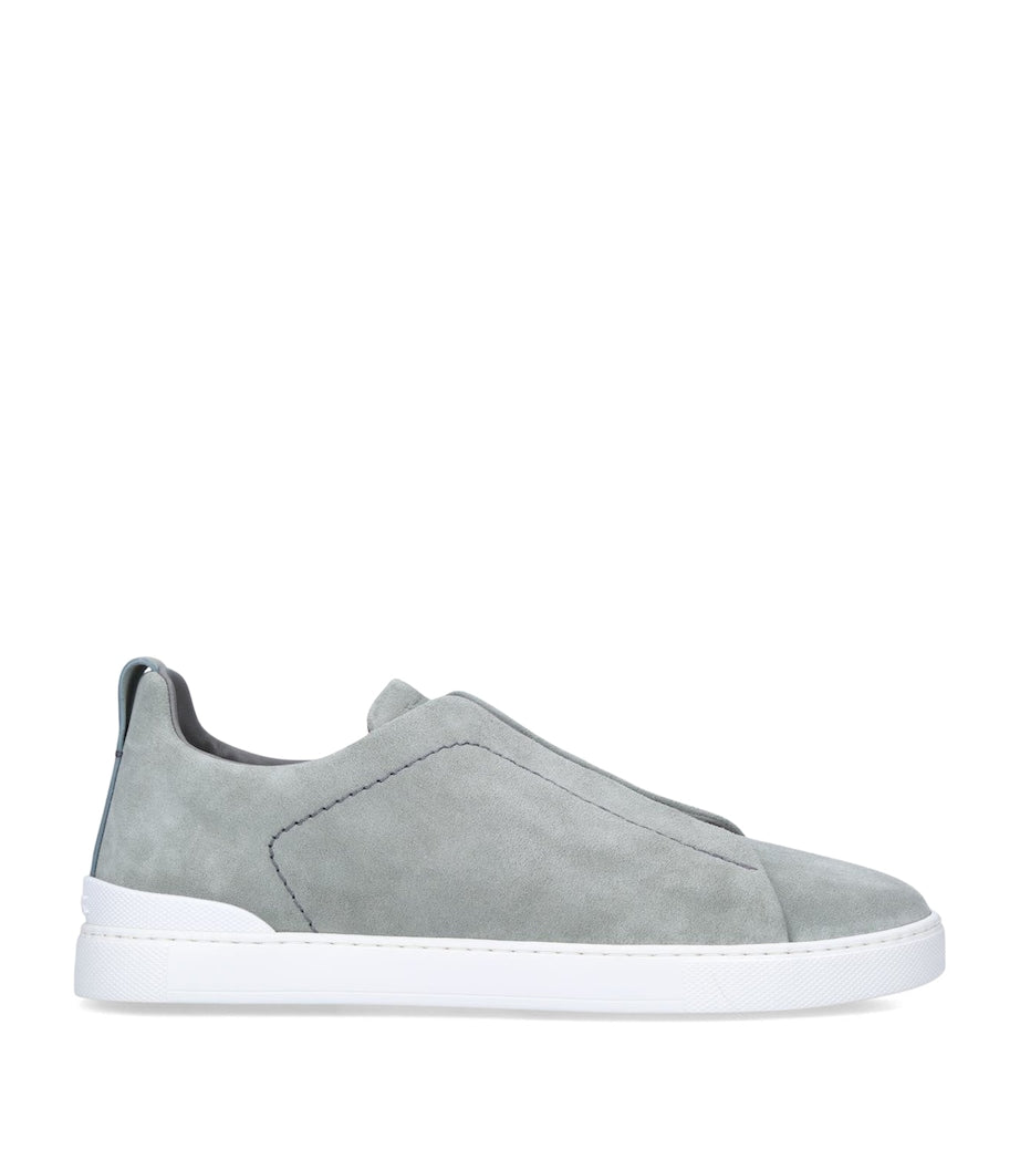 Suede Triple Stitch Sneakers