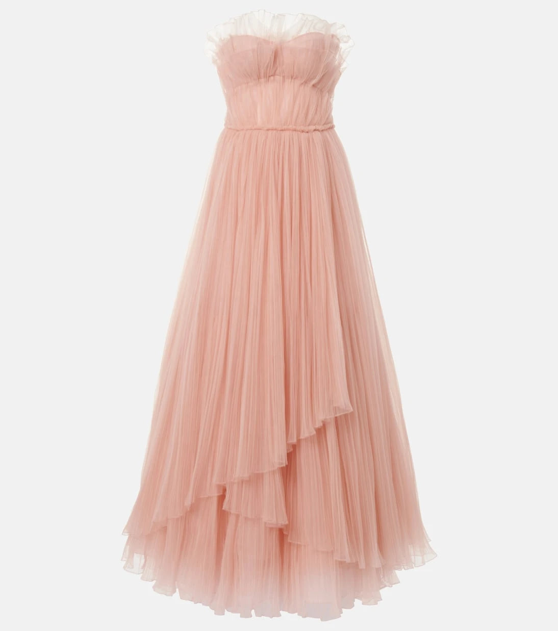 Costarellos - Marinel plissé tulle gown