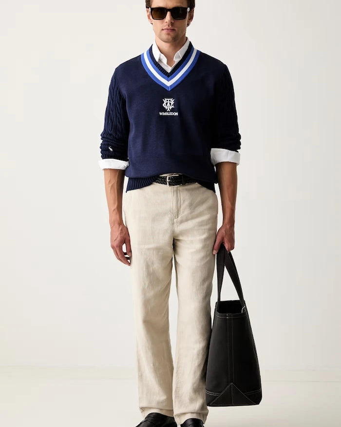 Polo Ralph Lauren erkek pamuklu Wimbledon kazak