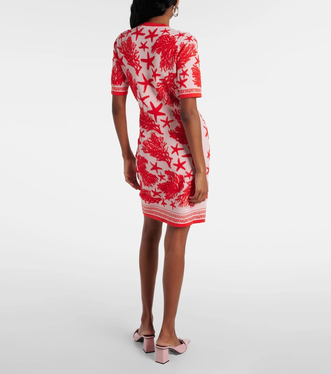 Versace - Barocco Sea jacquard minidress