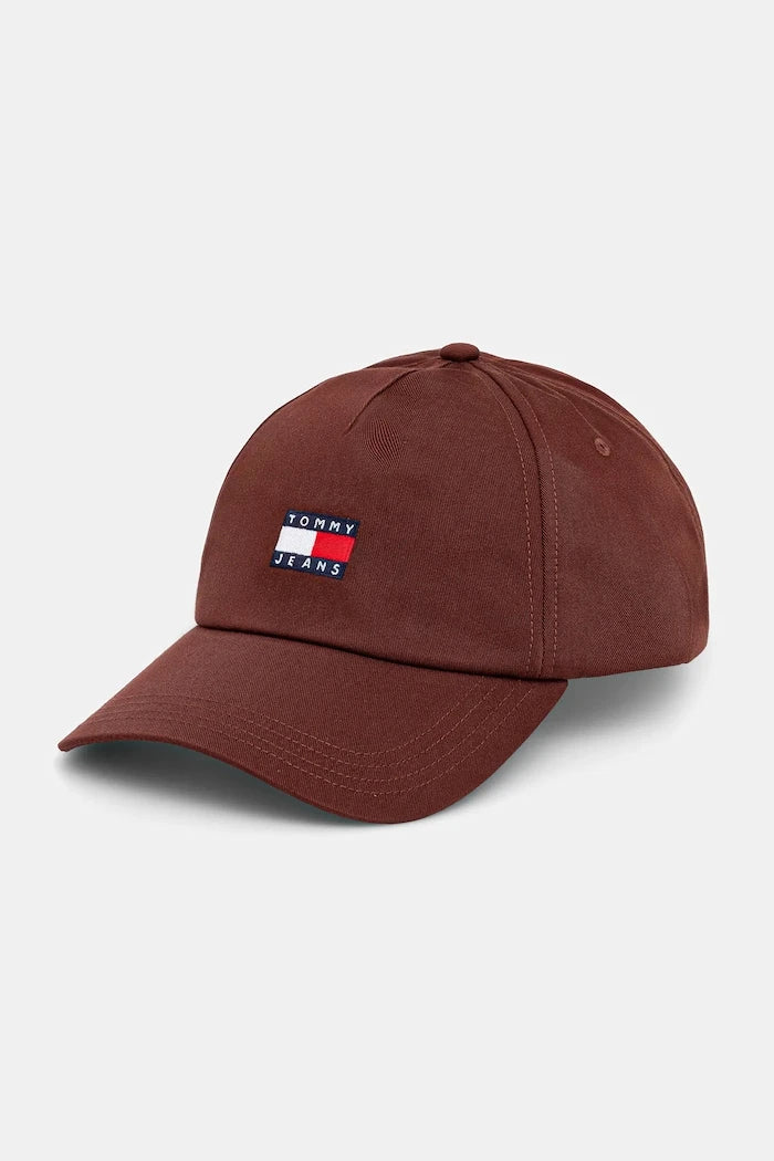 Tommy Jeans erkek pamuklu vizörlü şapka