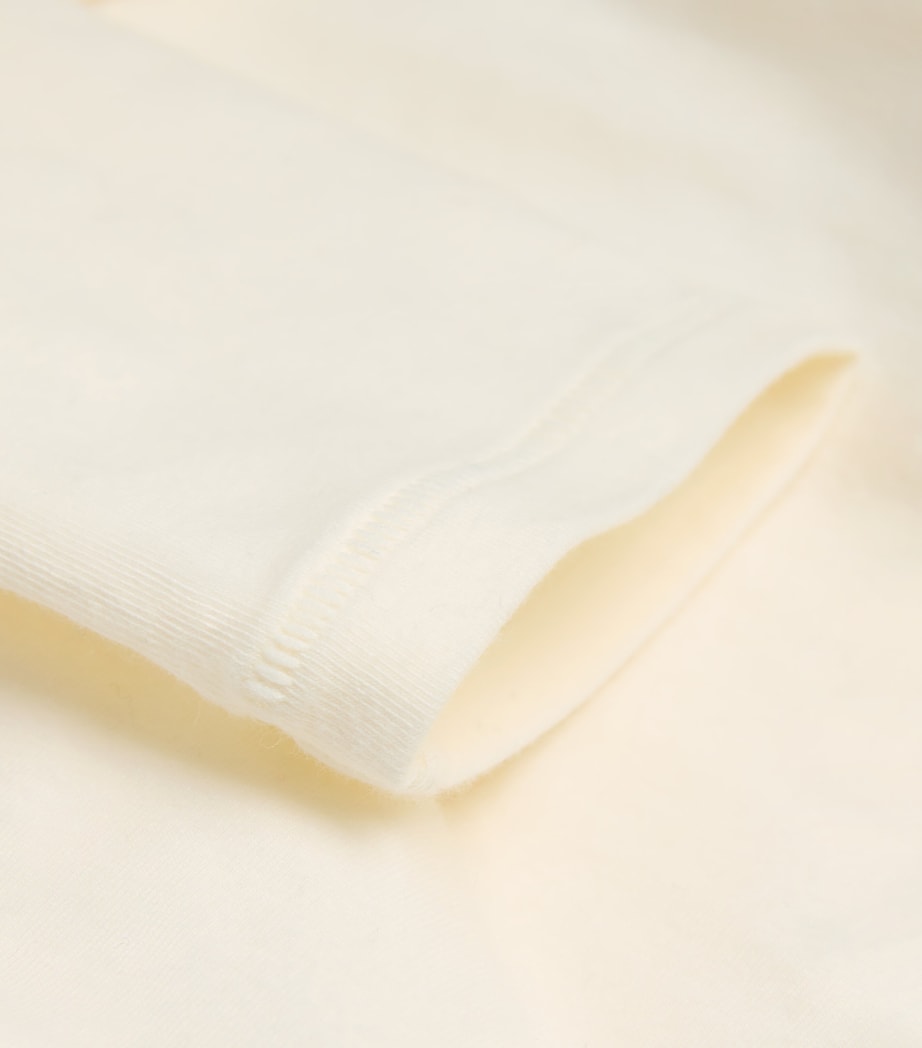 Skims Ivory Cotton Jersey Long-Sleeve T-Shirt