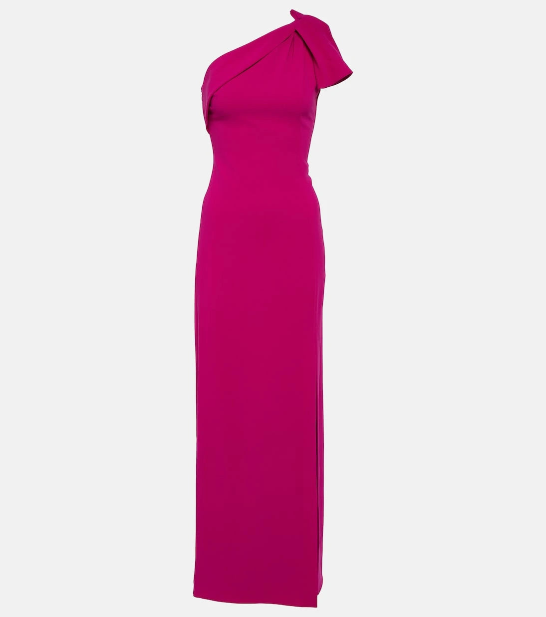 Roland Mouret - Bow-detail one-shoulder cady gown