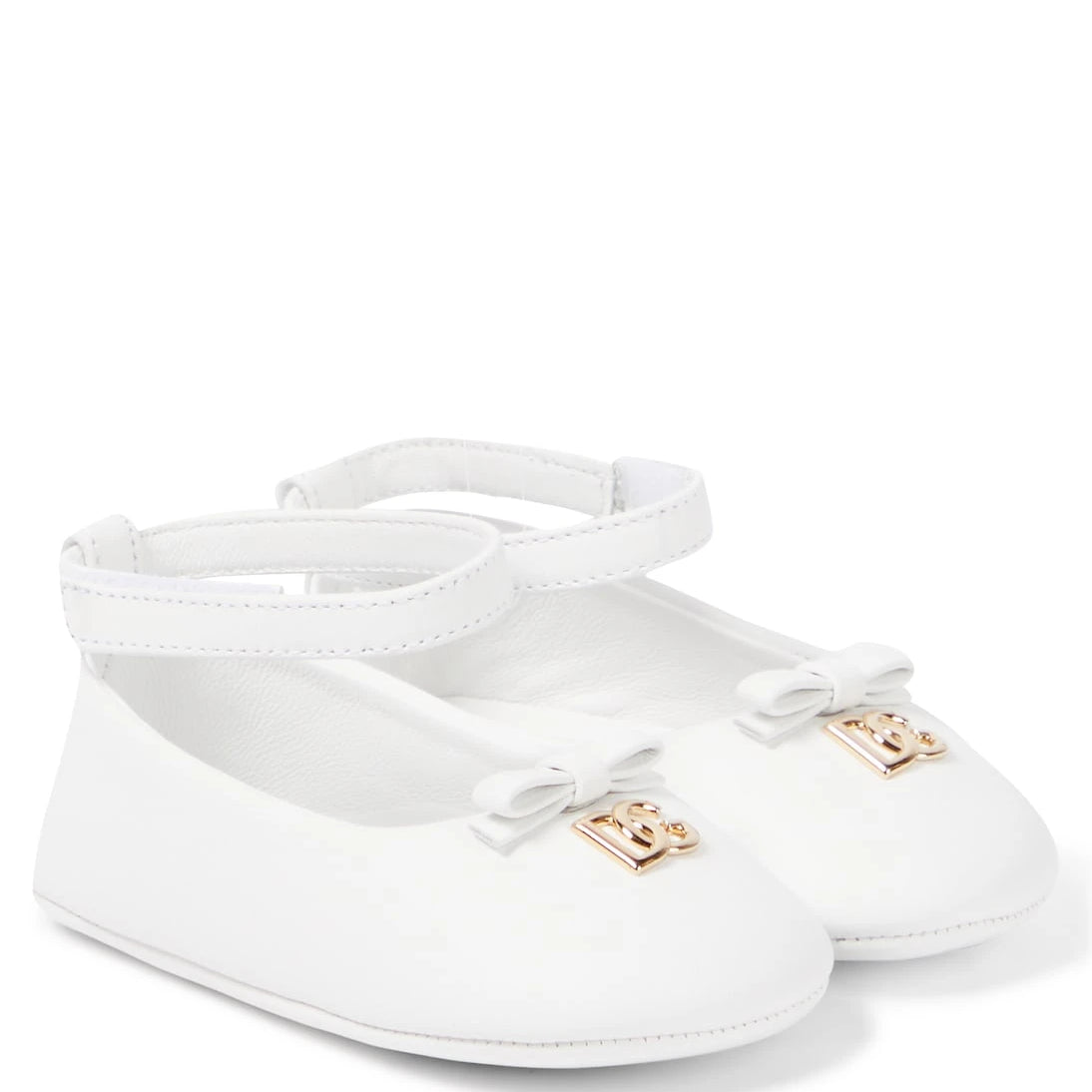 Dolce&Gabbana Kids - Baby leather ballet flats