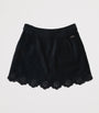 Chloé Kids Velvet Embroidered Skirt (14 Years)