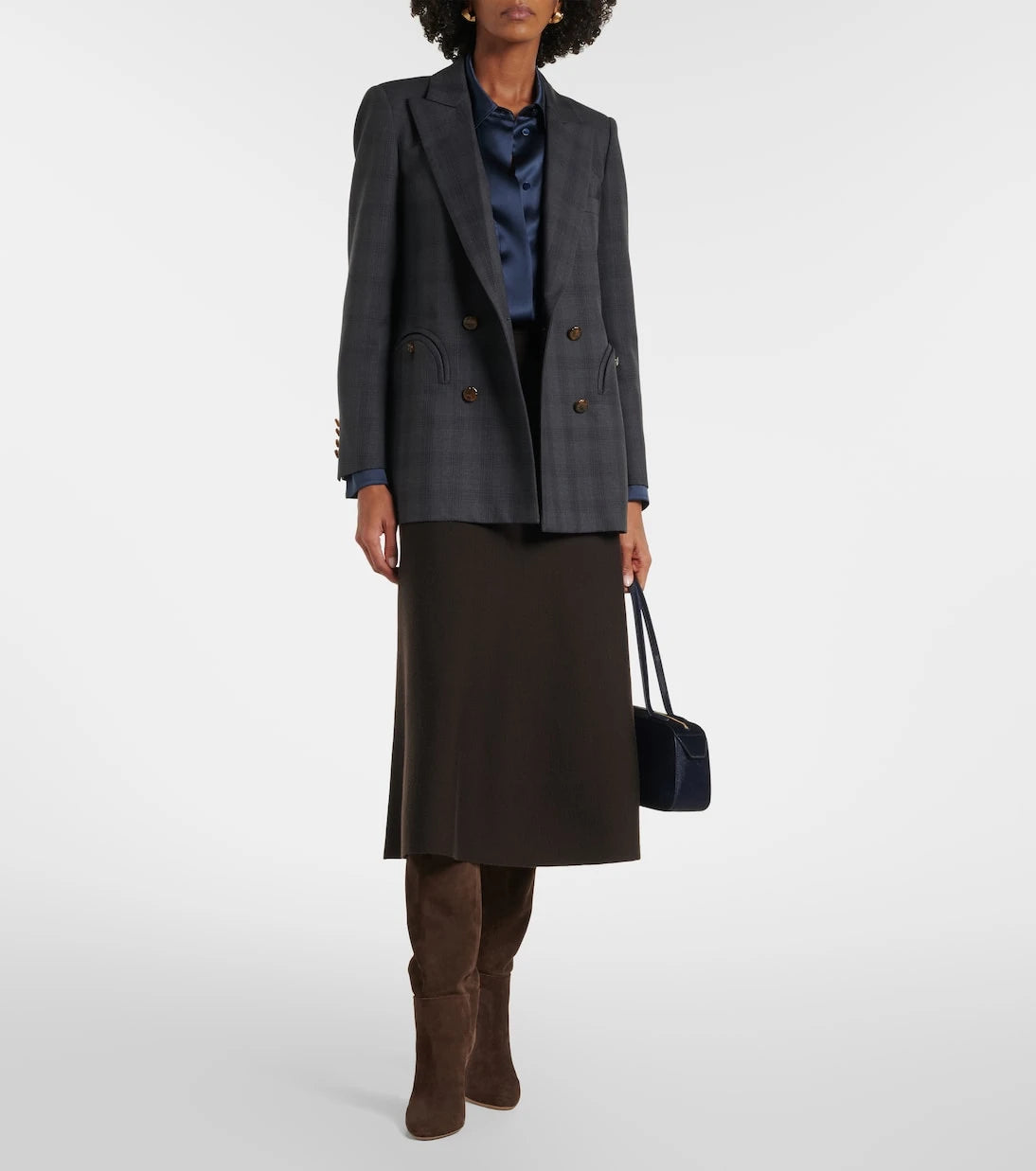 Blazé Milano - Everyday checked virgin wool blazer