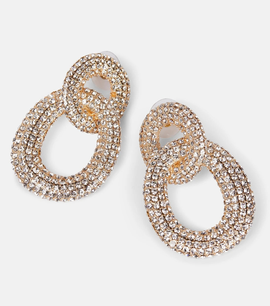 Self-Portrait - Crystal-embellished earrings