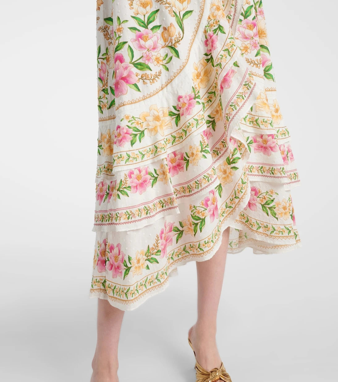 Farm Rio - Floral cotton wrap dress