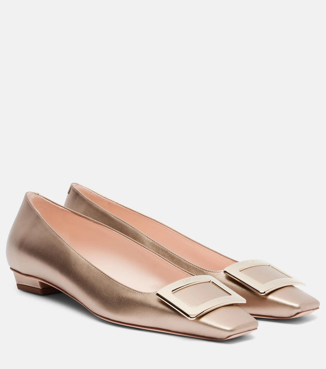 Roger Vivier - حذاء باليه "بيل فيفييه 25" الجلدي المسطح