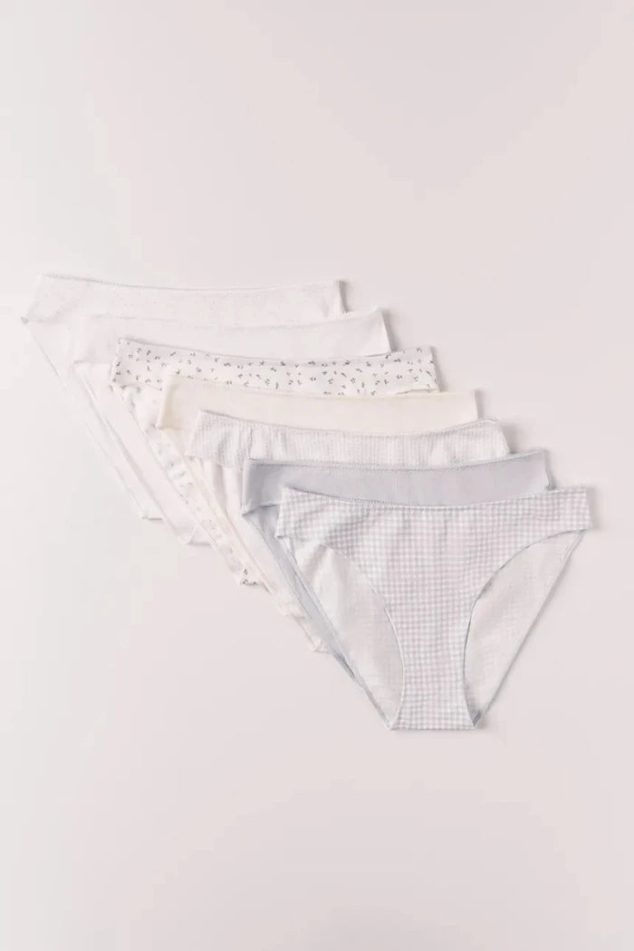 women'secret pamuklu kadın bikini 7'li