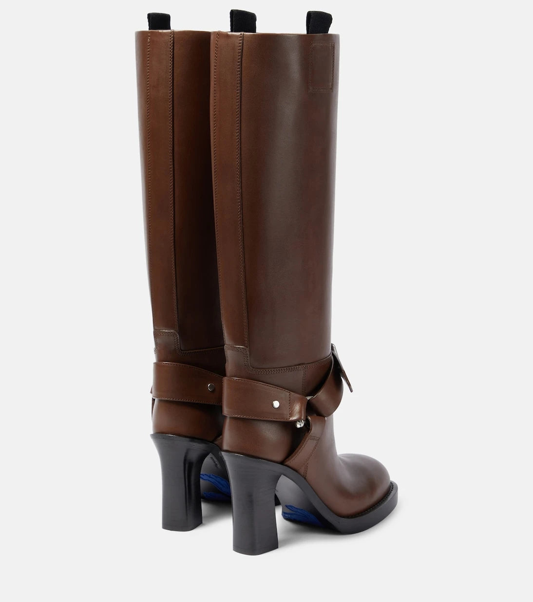 Burberry - 100 leather knee-high boots