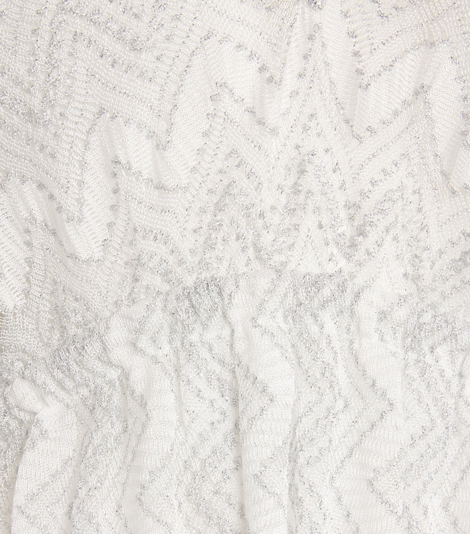 Missoni White Zigzag V-Neck Kaftan