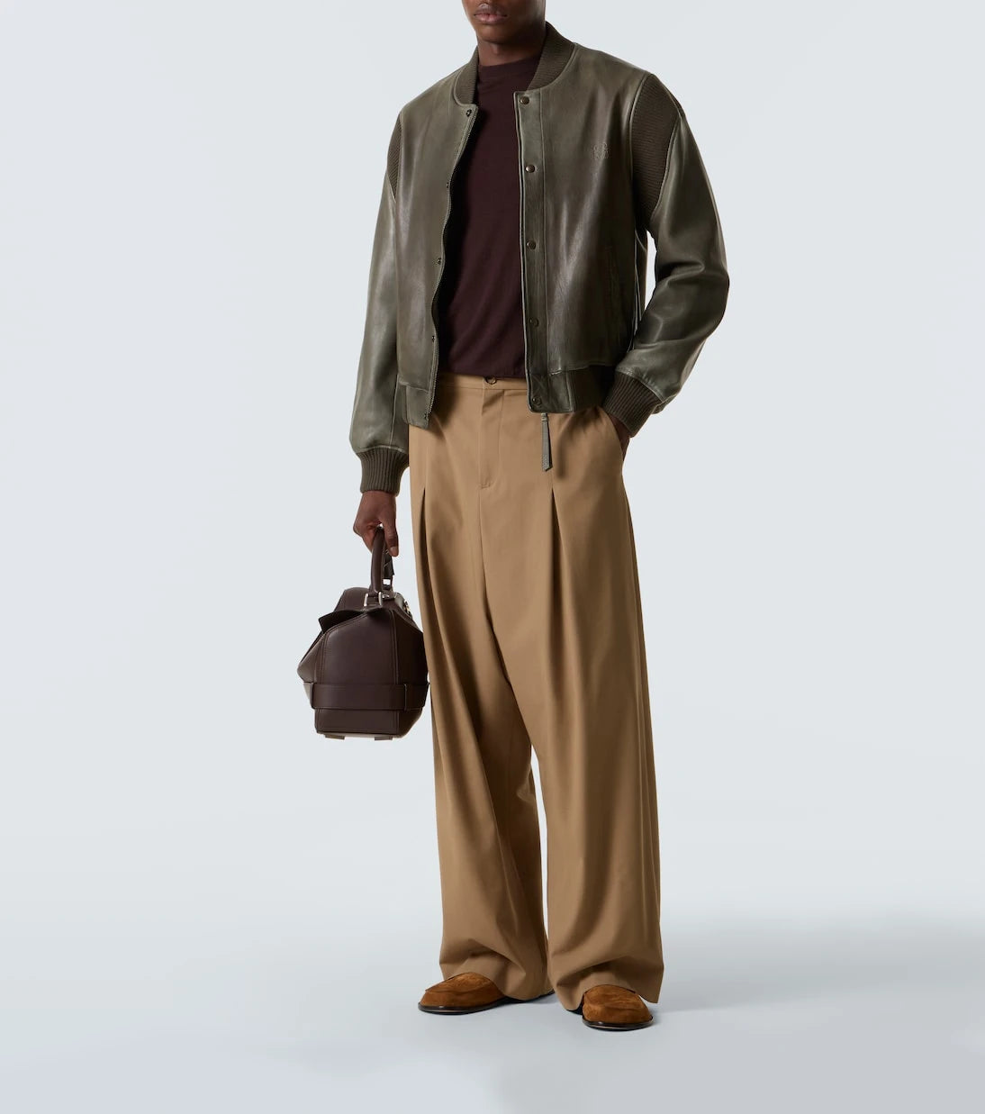 Loewe - Leather bomber jacket