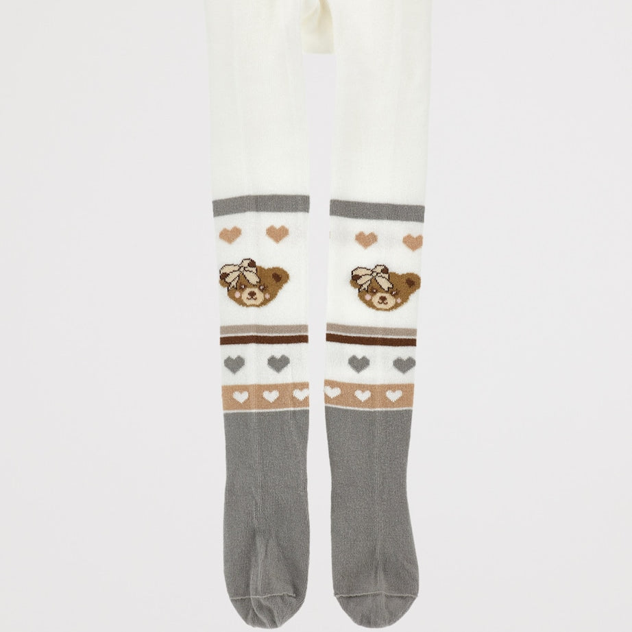 Cotton-Blend Teddy Bear Tights