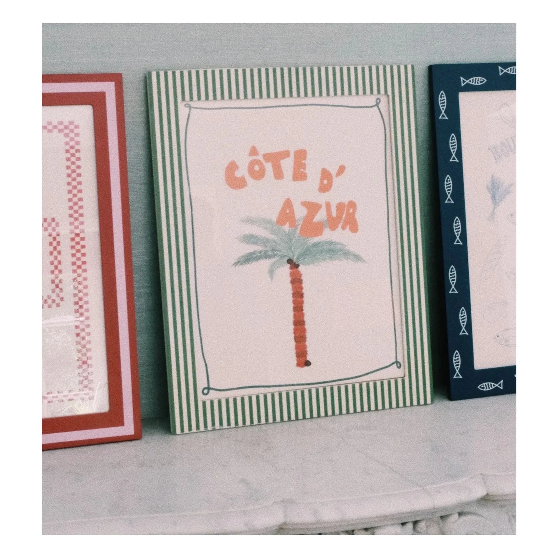 Anna + Nina - Côte d'Azur Poster | Green