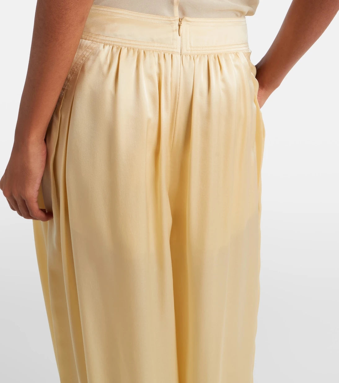 Zimmermann - Como silk satin tapered pants