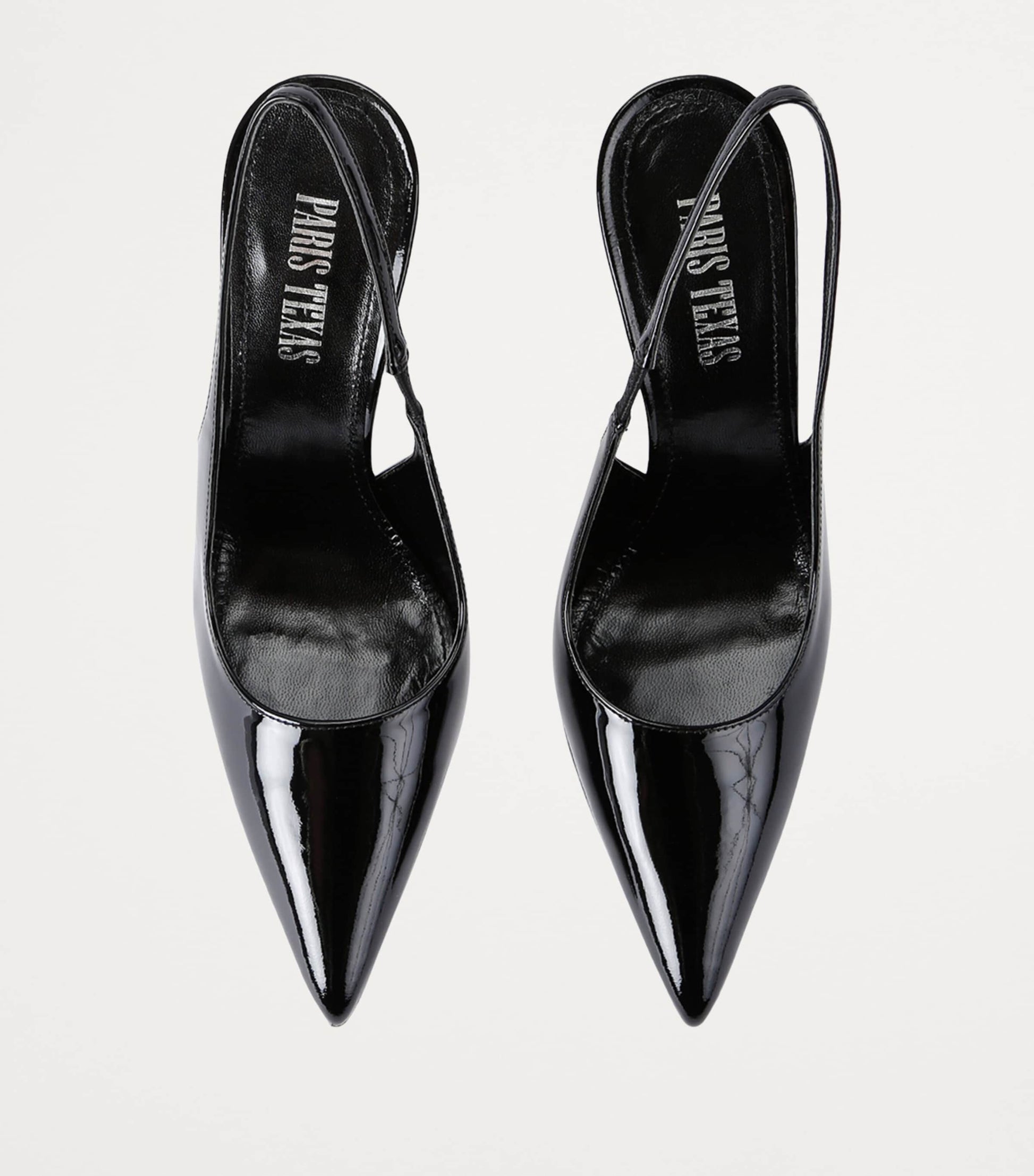 Patent Leather Lidia Slingback Pumps 105 BLACK