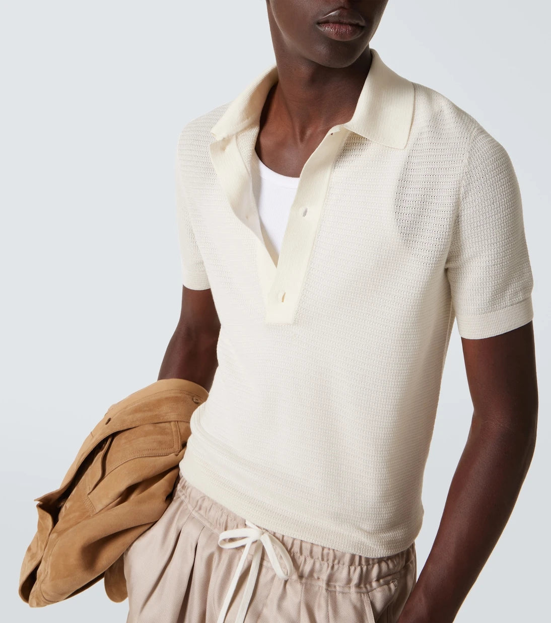 Tom Ford - Cotton and silk polo shirt