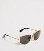 Max Mara Black Metal Cat-Eye Sunglasses