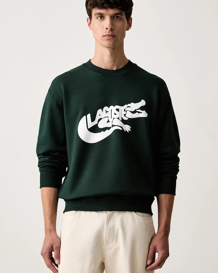 Lacoste erkek pamuklu sweatshirt