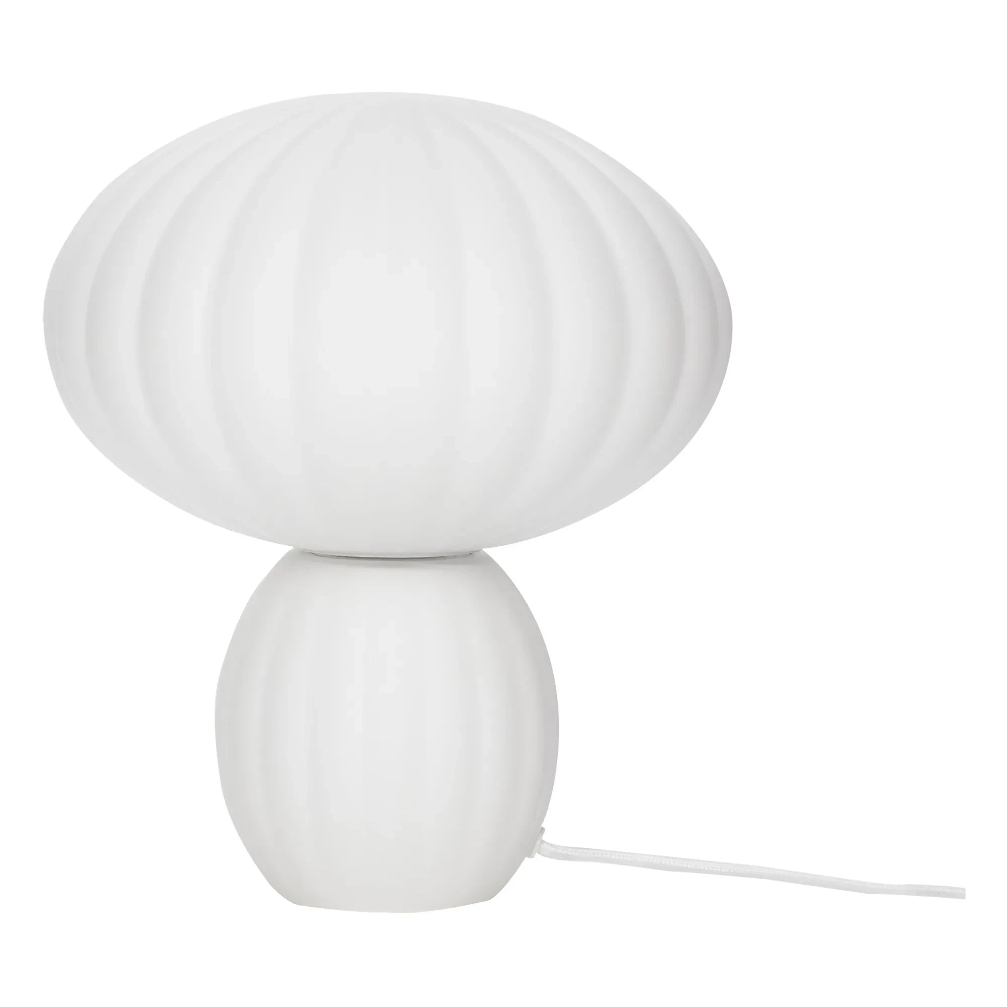 Hübsch - Opaline Glass Table Lamp | White