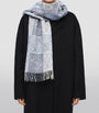 LOEWE Blue Wool-Cashmere Anagram Scarf