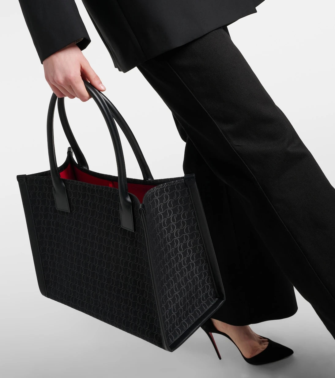 Christian Louboutin - حقيبة قماش كبيرة By My Side E/W
