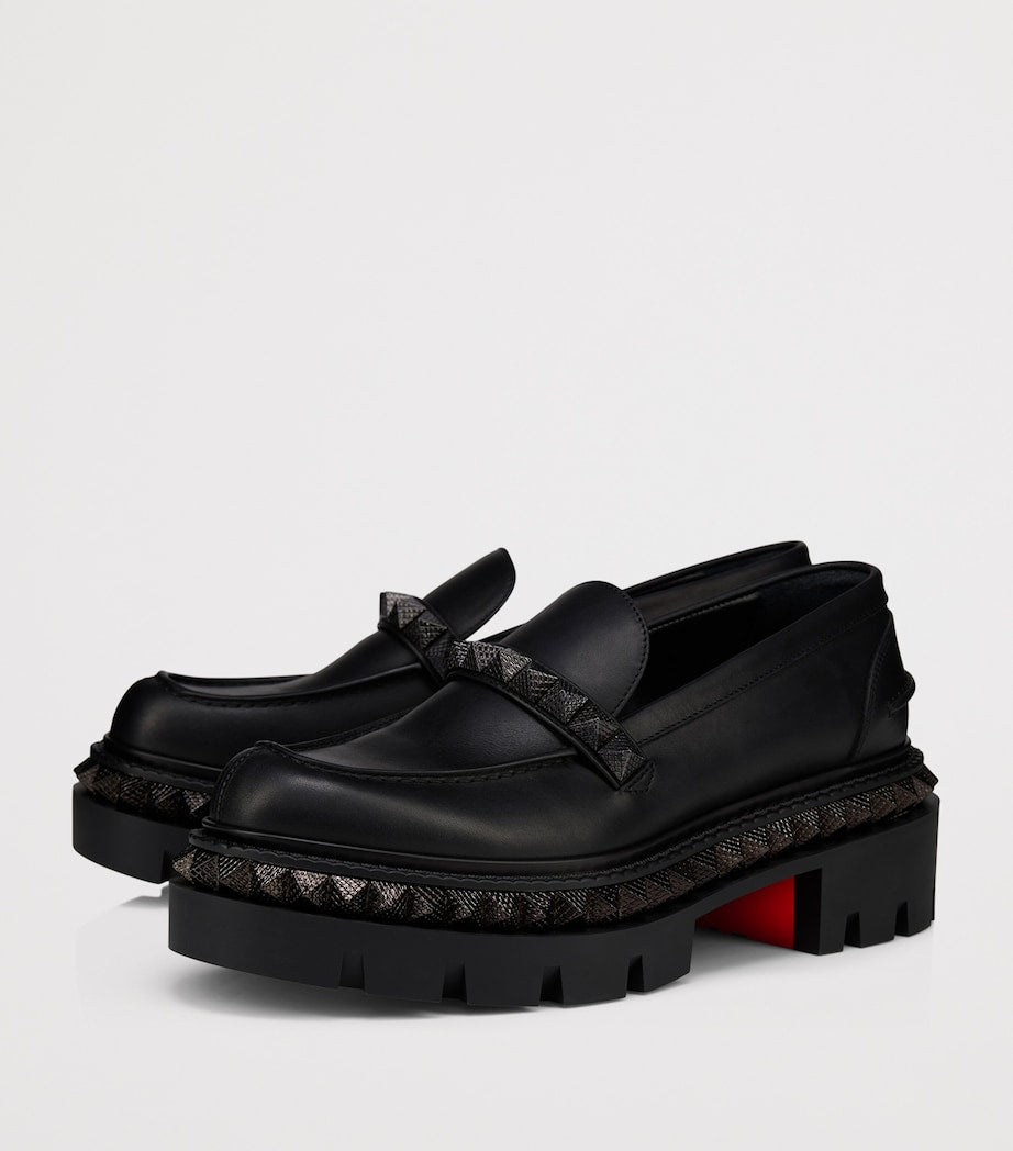 Christian Louboutin Red St Roch Pyraclou Loafers