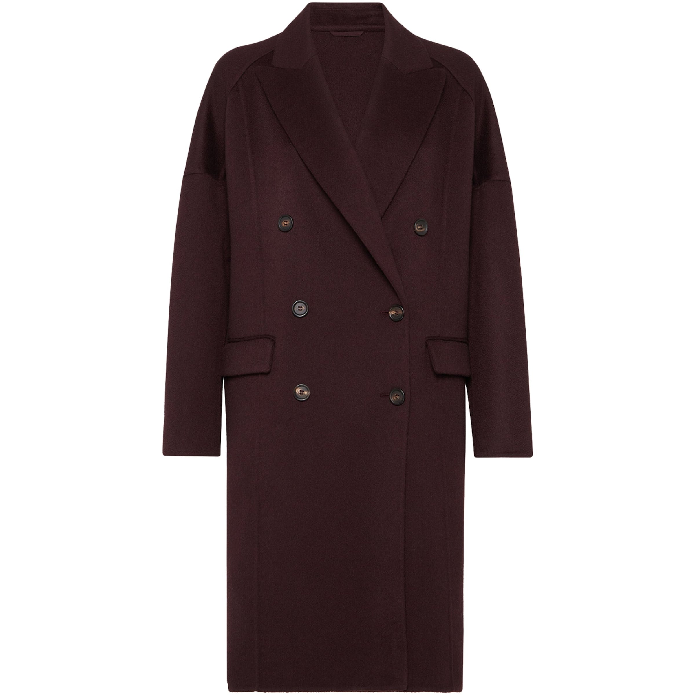 Brunello Cucinelli Red Cashmere Overcoat