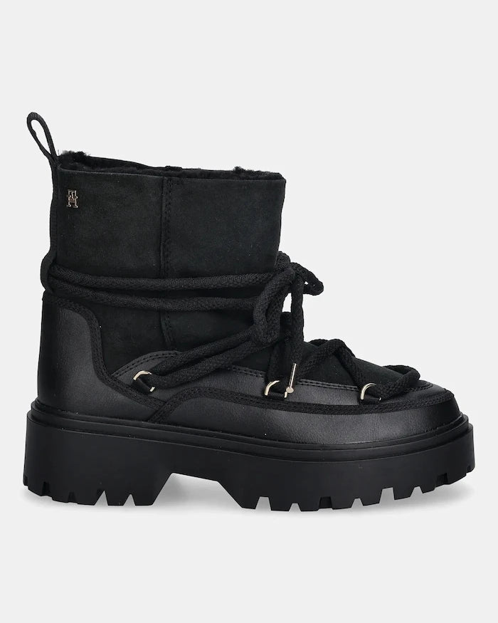 Tommy Hilfiger REAL SHEARLING LACEUP Kar Botu