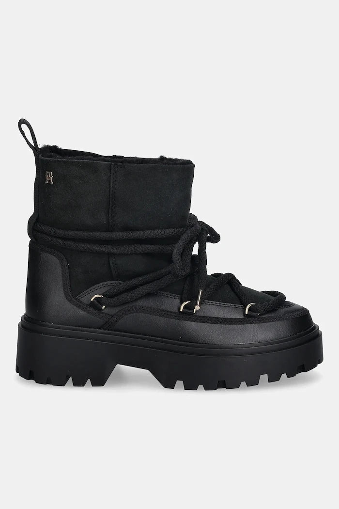 Tommy Hilfiger REAL SHEARLING LACEUP Kar Botu