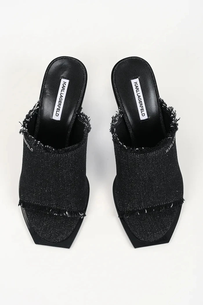 Karl Lagerfeld kadın terlik mule Karl Nft Heel