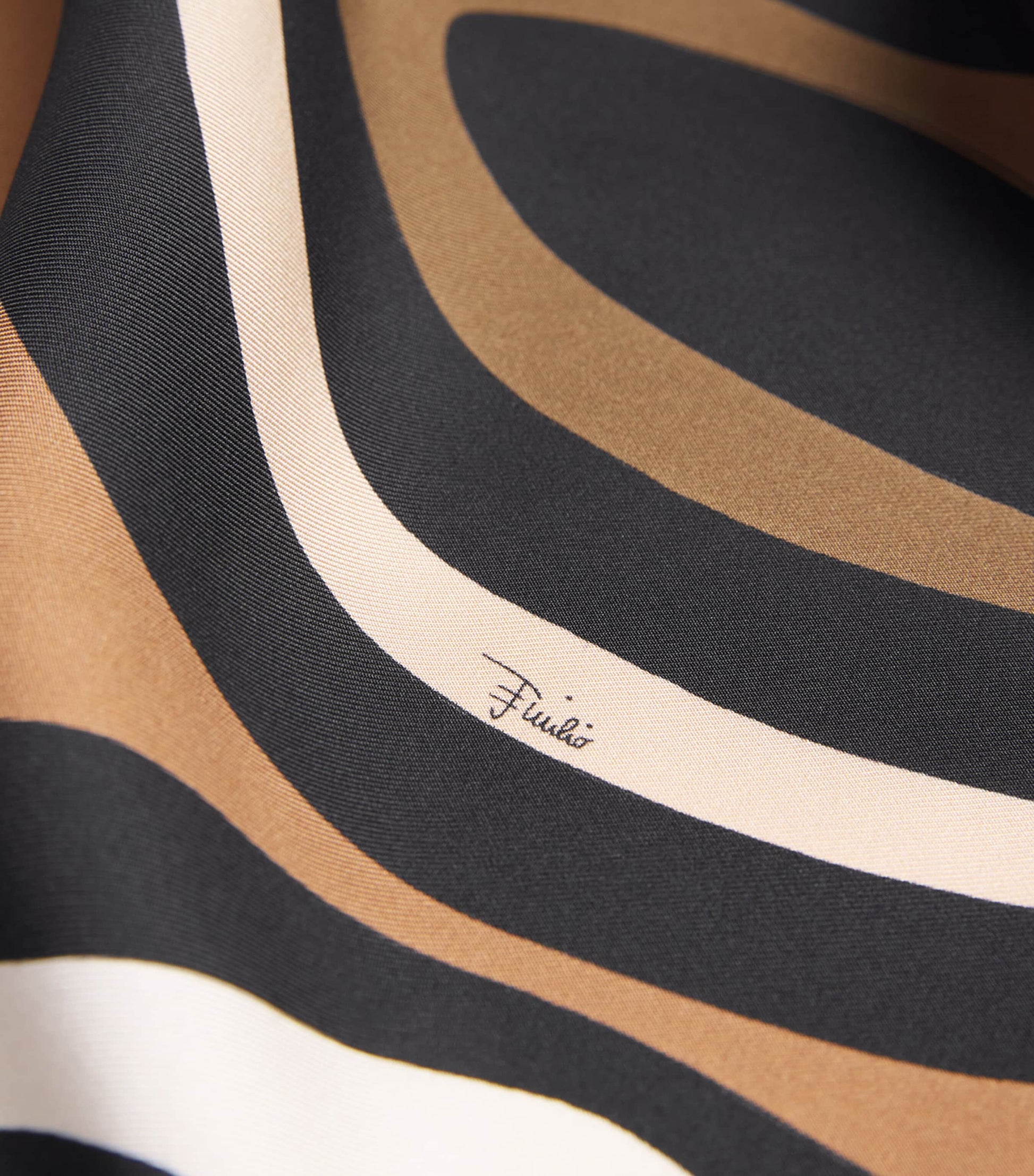 Multi Silk Marmo Print Halterneck Midi Dress