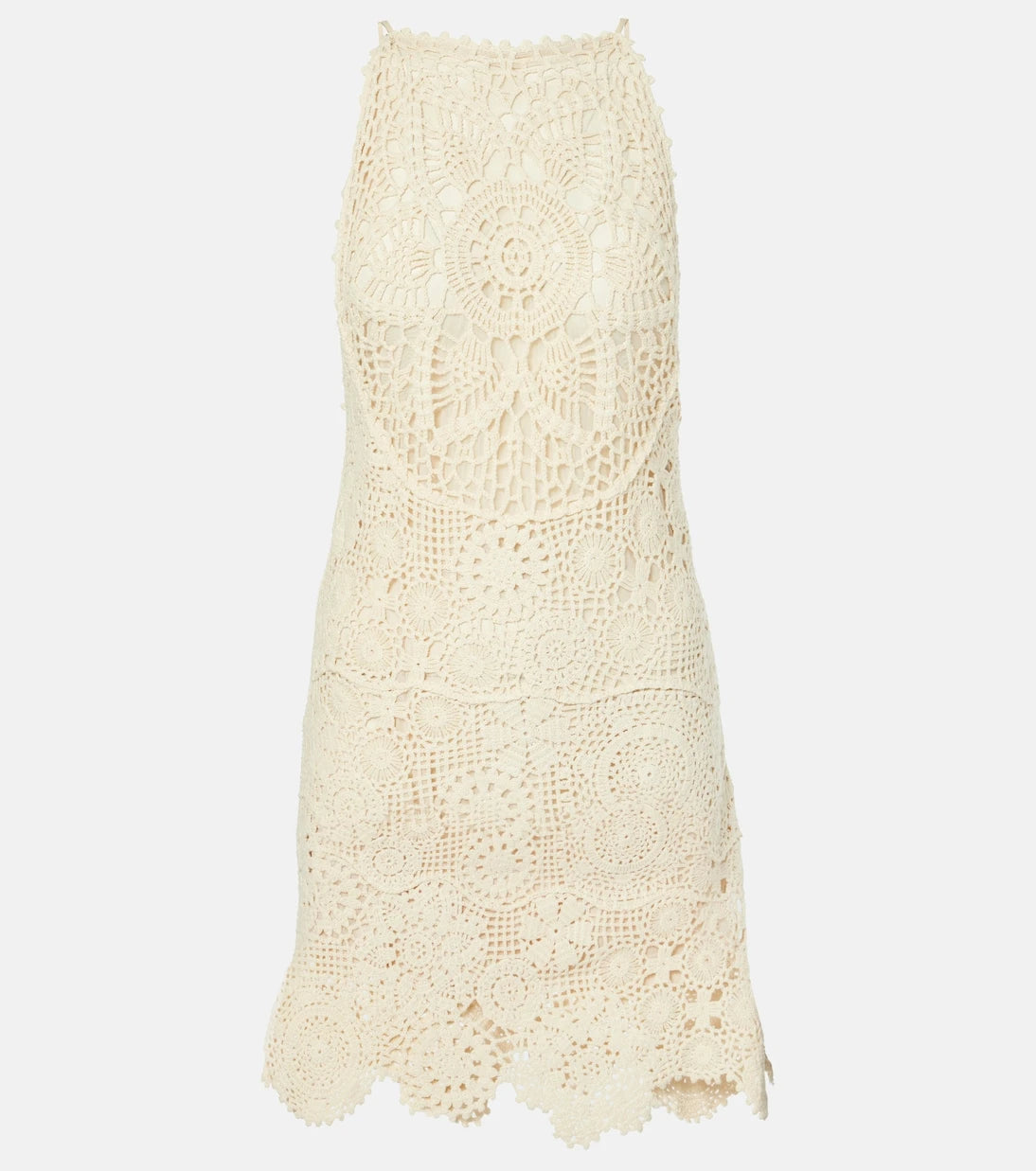 Staud - Mini Whimsy crochet cotton minidress