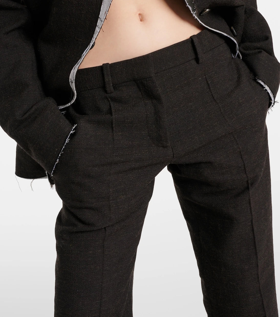 The Row - Selvie cotton-blend straight pants