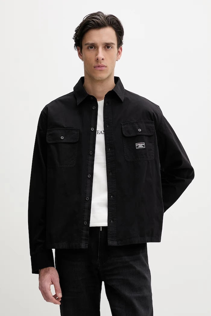 Guess Jeans риза мъжка от памук